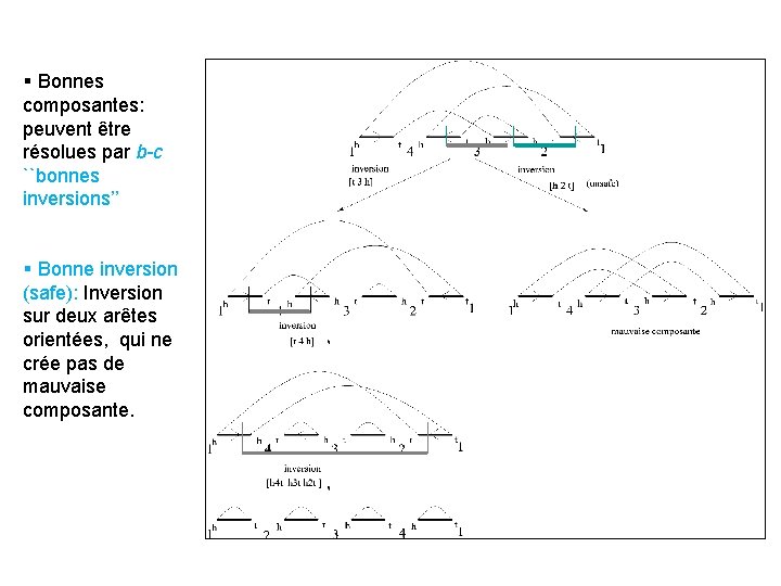 § Bonnes composantes: peuvent être résolues par b-c ``bonnes inversions’’ § Bonne inversion (safe):