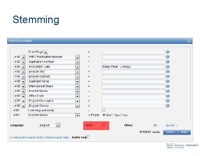 Stemming Process that removes common ending from words by English Snowball algorithm electric¦al =