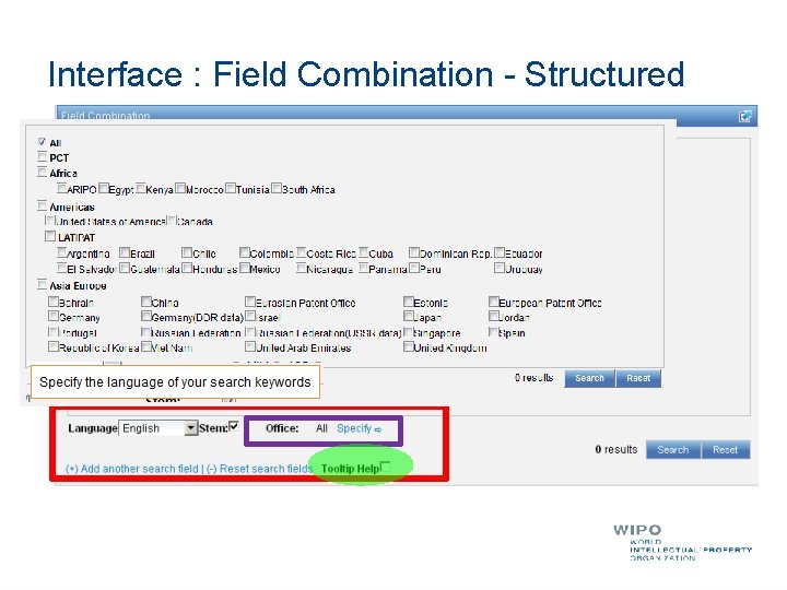 Interface : Field Combination - Structured 
