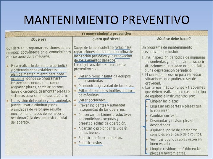 MANTENIMIENTO PREVENTIVO 