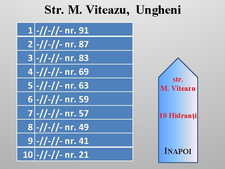 Str. M. Viteazu, Ungheni 1 2 3 4 5 6 7 8 9 10