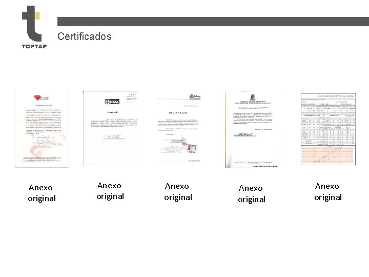 Certificados Anexo original Anexo original 