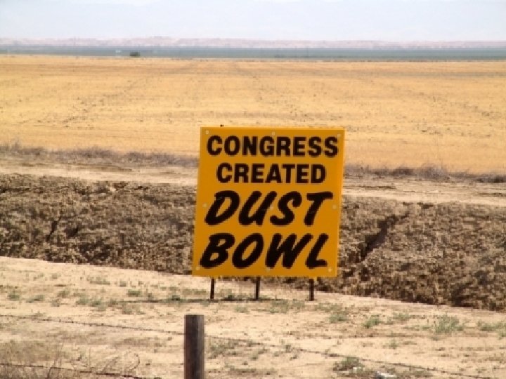 Congress Created Dust Bowl Congress Created Dust Bowl