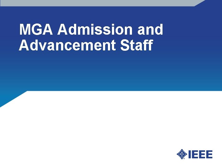 MGA Admission and Advancement Staff 