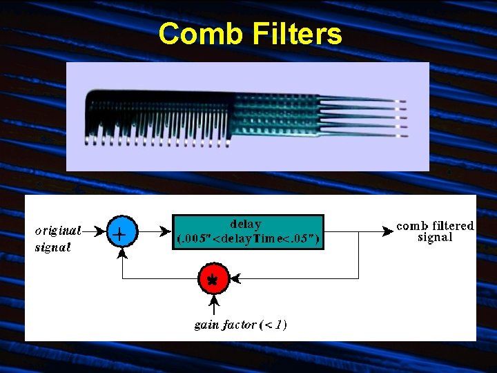 Comb Filters Comb Filters
