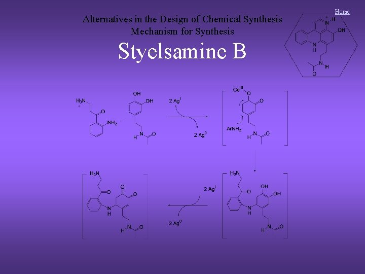 Alternatives in the Design of Chemical Synthesis Mechanism for Synthesis Styelsamine B Home Alternatives in the Design of Chemical Synthesis Mechanism for Synthesis Styelsamine B Home