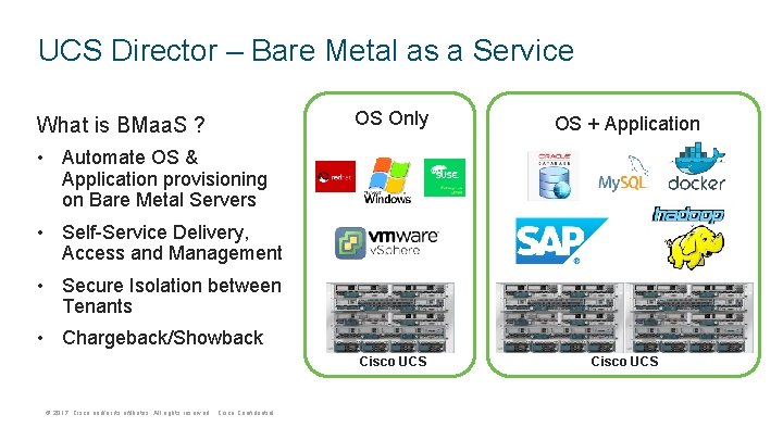 UCS Director – Bare Metal as a Service What is BMaa. S ? OS