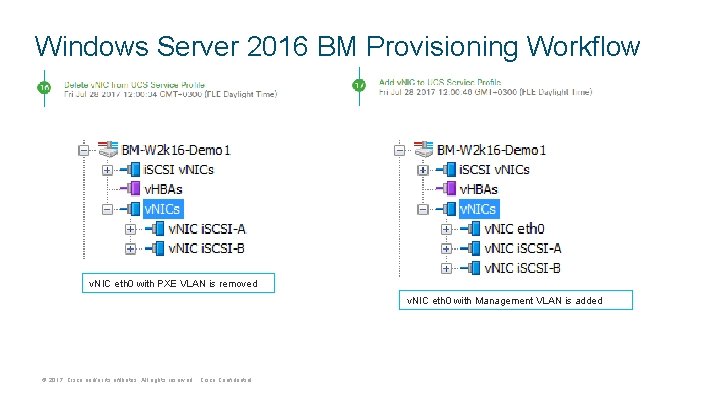 Windows Server 2016 BM Provisioning Workflow v. NIC eth 0 with PXE VLAN is