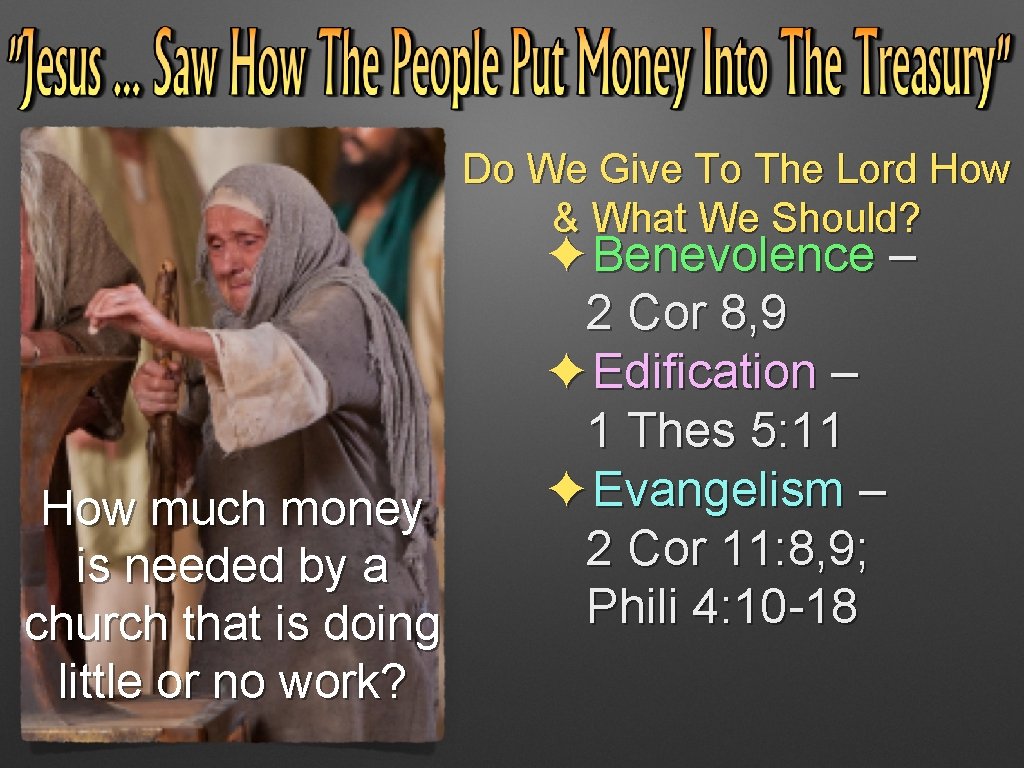Do We Give To The Lord How & What We Should? How much money Do We Give To The Lord How & What We Should? How much money