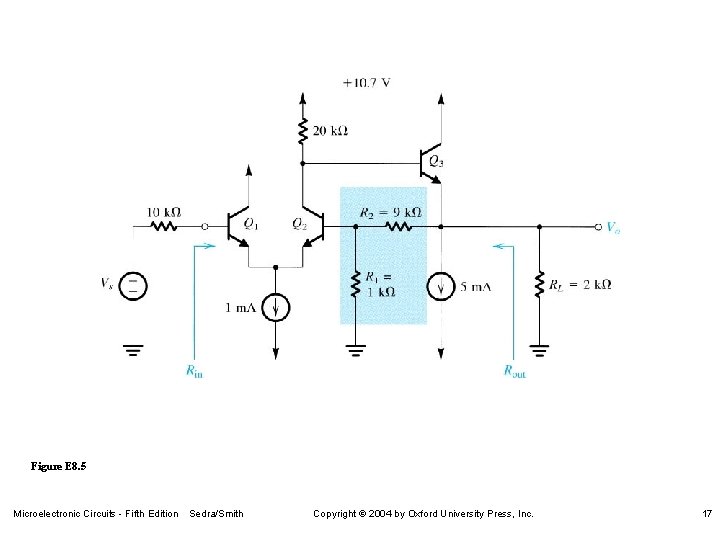 Figure E 8. 5 Microelectronic Circuits - Fifth Edition Sedra/Smith Copyright 2004 by Oxford