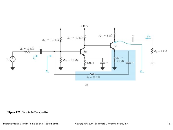 Figure 8. 25 Circuits for Example 8. 4. Microelectronic Circuits - Fifth Edition Sedra/Smith