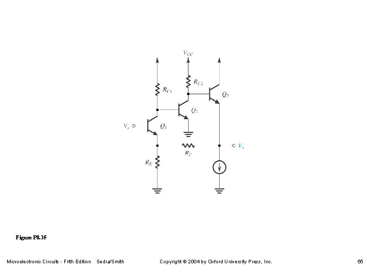Figure P 8. 35 Microelectronic Circuits - Fifth Edition Sedra/Smith Copyright 2004 by Oxford Figure P 8. 35 Microelectronic Circuits - Fifth Edition Sedra/Smith Copyright 2004 by Oxford