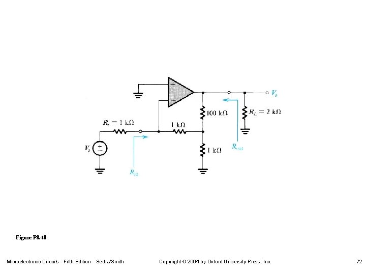 Figure P 8. 48 Microelectronic Circuits - Fifth Edition Sedra/Smith Copyright 2004 by Oxford Figure P 8. 48 Microelectronic Circuits - Fifth Edition Sedra/Smith Copyright 2004 by Oxford