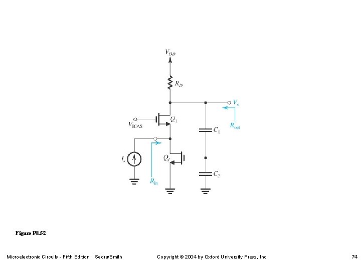 Figure P 8. 52 Microelectronic Circuits - Fifth Edition Sedra/Smith Copyright 2004 by Oxford