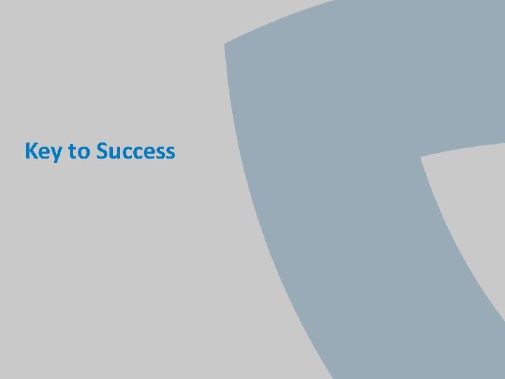 Key to Success 