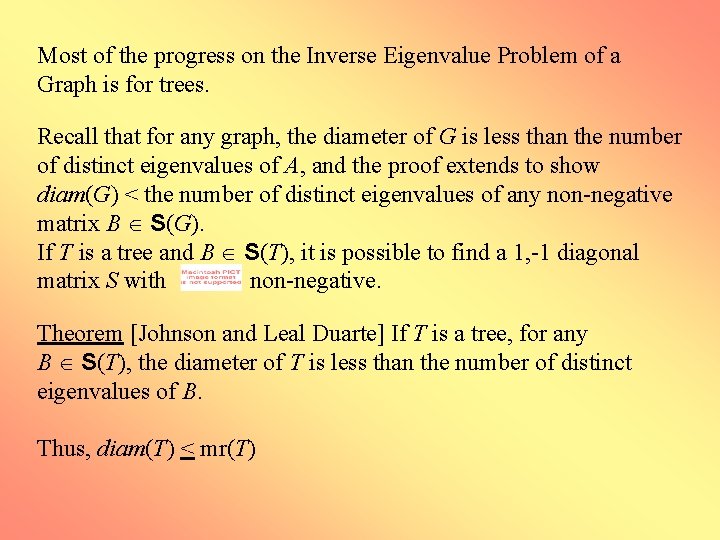 Most of the progress on the Inverse Eigenvalue Problem of a Graph is for