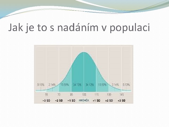 Jak je to s nadáním v populaci 