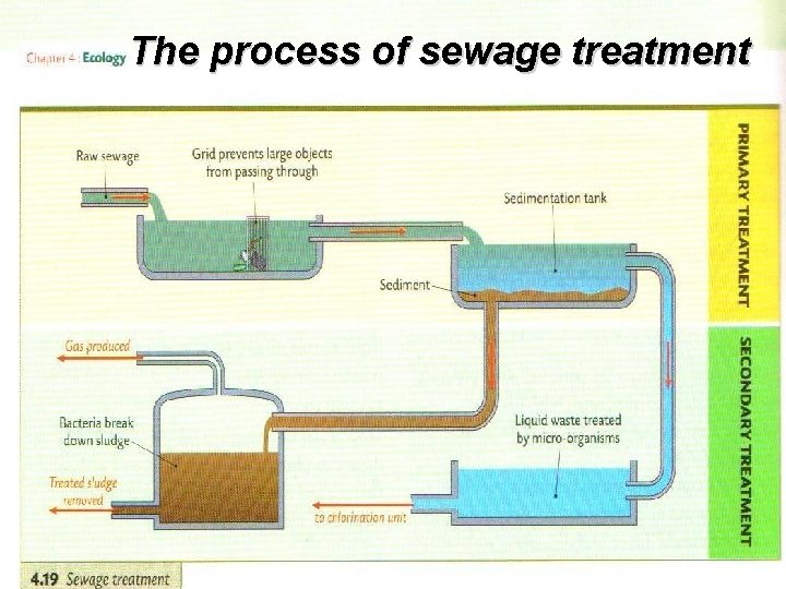 The process of sewage treatment 