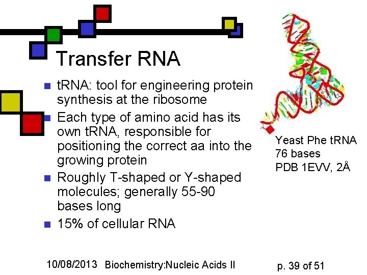 Transfer RNA n n t. RNA: tool for engineering protein synthesis at the ribosome