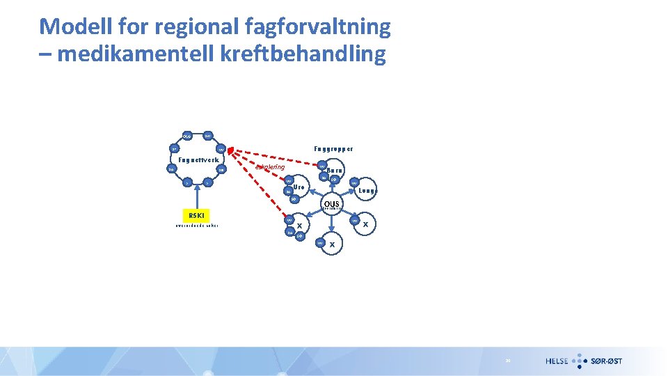 Modell for regional fagforvaltning – medikamentell kreftbehandling OUS Si. V SP Faggrupper VV Fagnettverk