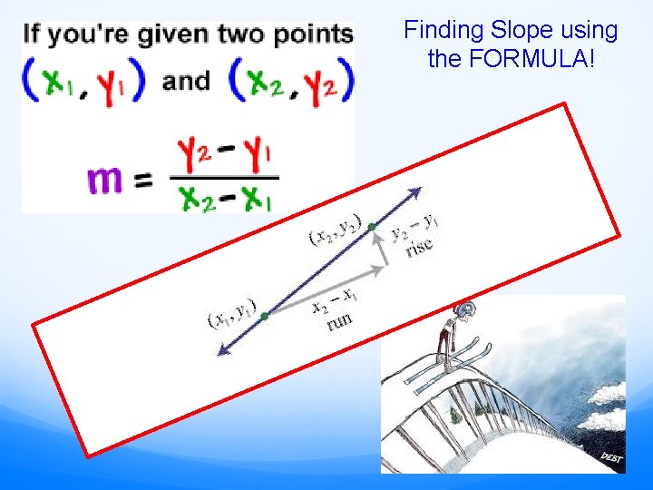 Finding Slope using the FORMULA! Finding Slope using the FORMULA!