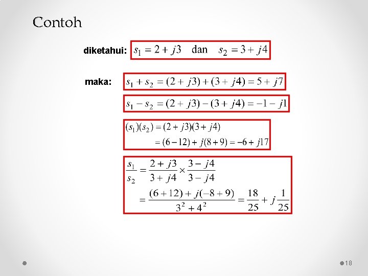 Contoh diketahui: maka: 18 