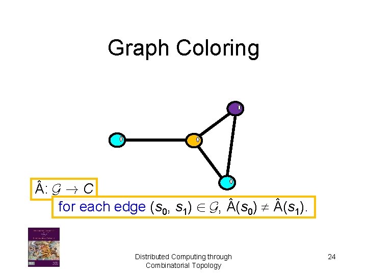 Graph Coloring : G ! C for each edge (s 0, s 1) 2