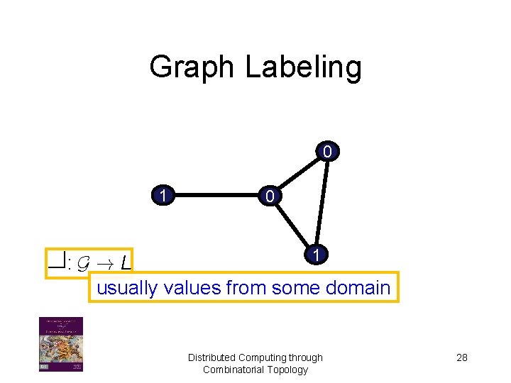 Graph Labeling 0 1 f: G ! L usually values from some domain Distributed