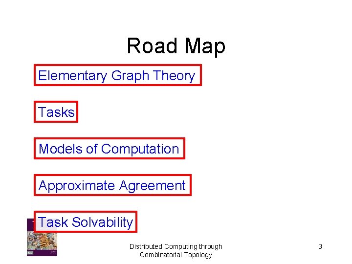 Road Map Elementary Graph Theory Tasks Models of Computation Approximate Agreement Task Solvability Distributed