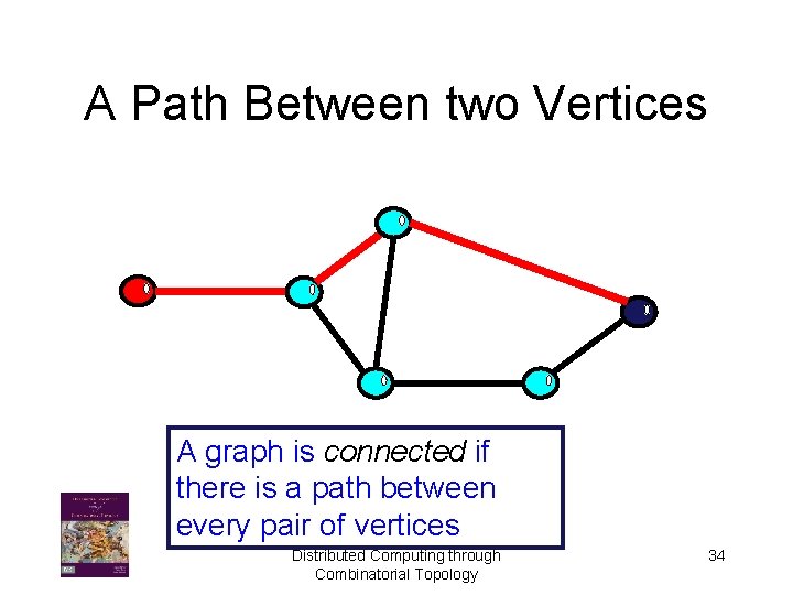 A Path Between two Vertices A graph is connected if there is a path