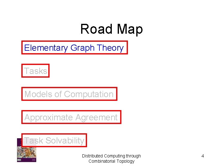 Road Map Elementary Graph Theory Tasks Models of Computation Approximate Agreement Task Solvability Distributed