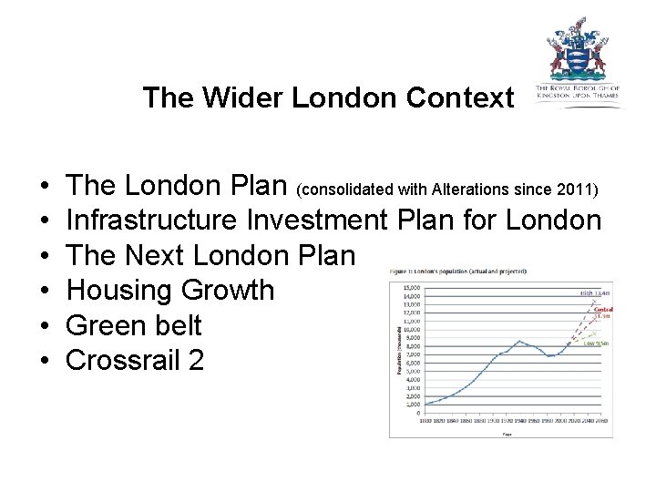 The Wider London Context • • • The London Plan (consolidated with Alterations since