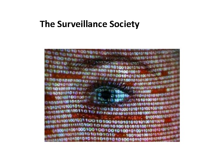 The Surveillance Society 
