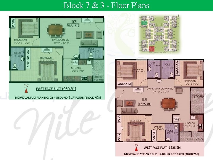 Block 7 & 3 - Floor Plans 