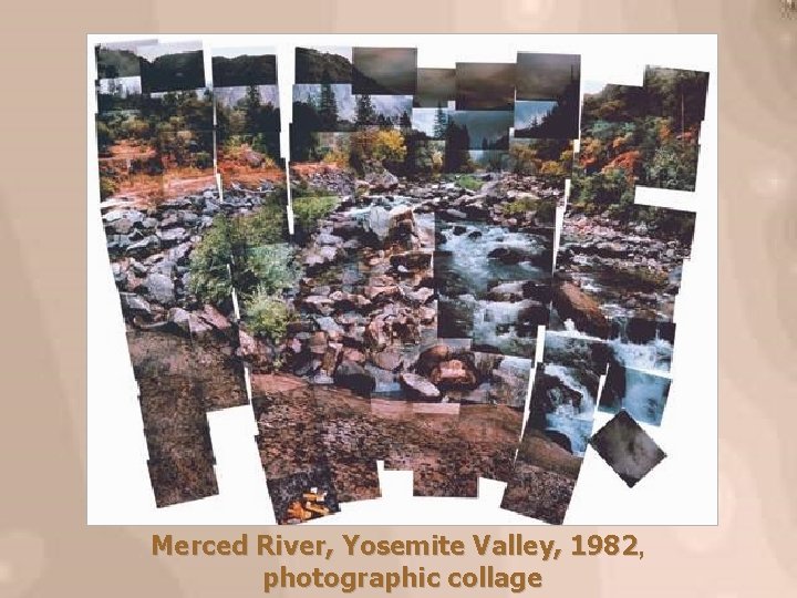 Merced River, Yosemite Valley, 1982, photographic collage 
