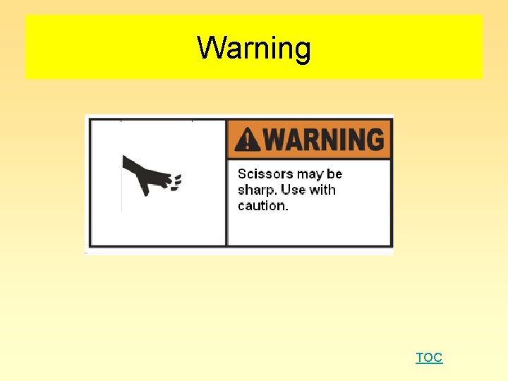 Warning TOC 