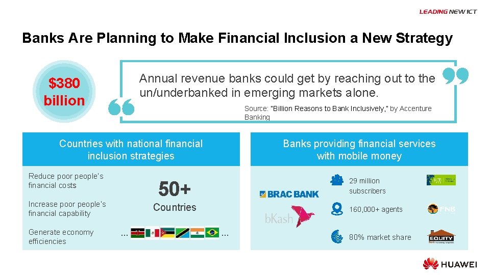 Banks Are Planning to Make Financial Inclusion a New Strategy Annual revenue banks could