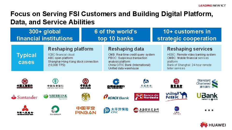 Focus on Serving FSI Customers and Building Digital Platform, Data, and Service Abilities 300+