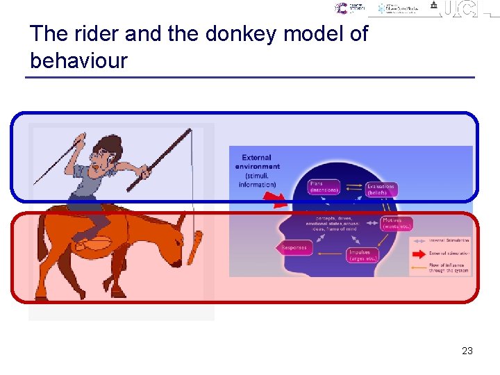 The rider and the donkey model of behaviour 23 