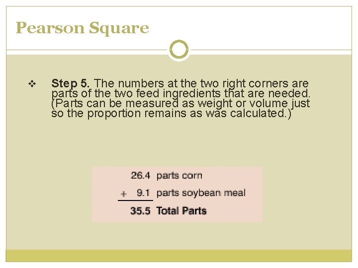 Pearson Square v Step 5. The numbers at the two right corners are parts