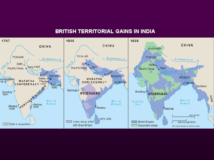 BRITISH TERRITORIAL GAINS IN INDIA 