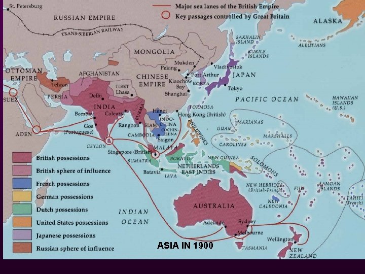 ASIA IN 1900 ASIA IN 1900