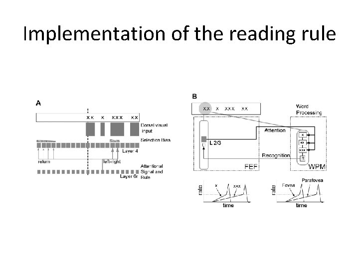 Implementation of the reading rule 