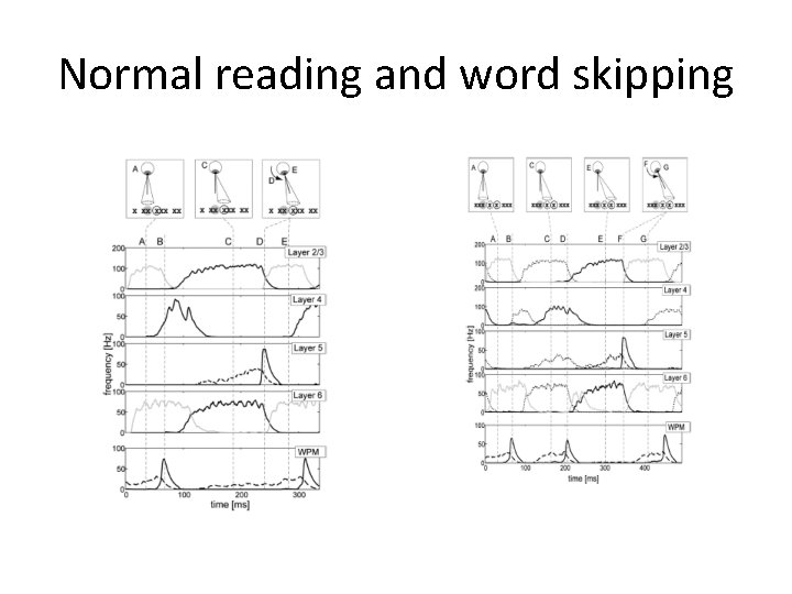 Normal reading and word skipping 
