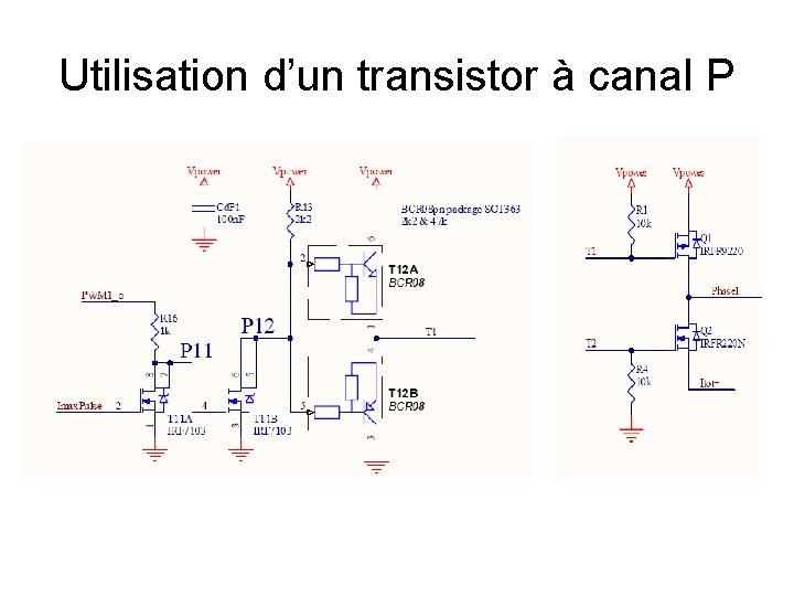 Utilisation d’un transistor à canal P 