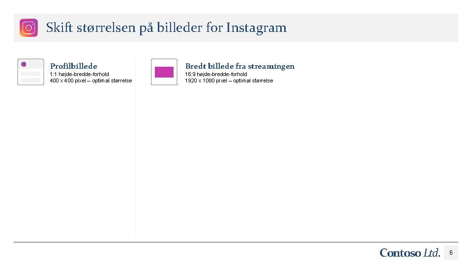 Skift størrelsen på billeder for Instagram Profilbillede Bredt billede fra streamingen 1: 1 højde-bredde-forhold
