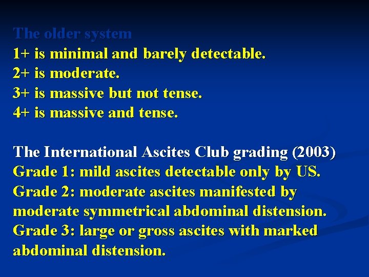 The older system 1+ is minimal and barely detectable. 2+ is moderate. 3+ is