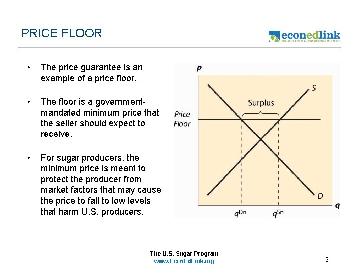 PRICE FLOOR • The price guarantee is an example of a price floor. •