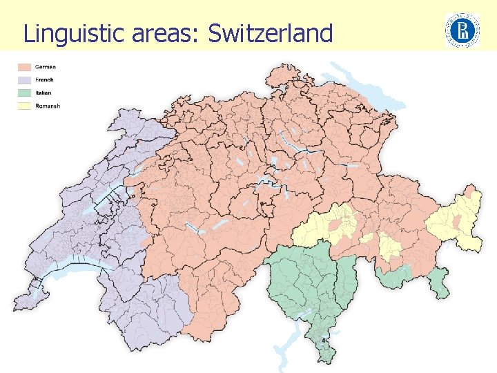 Linguistic areas: Switzerland 39 
