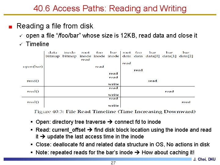 40. 6 Access Paths: Reading and Writing Reading a file from disk ü ü